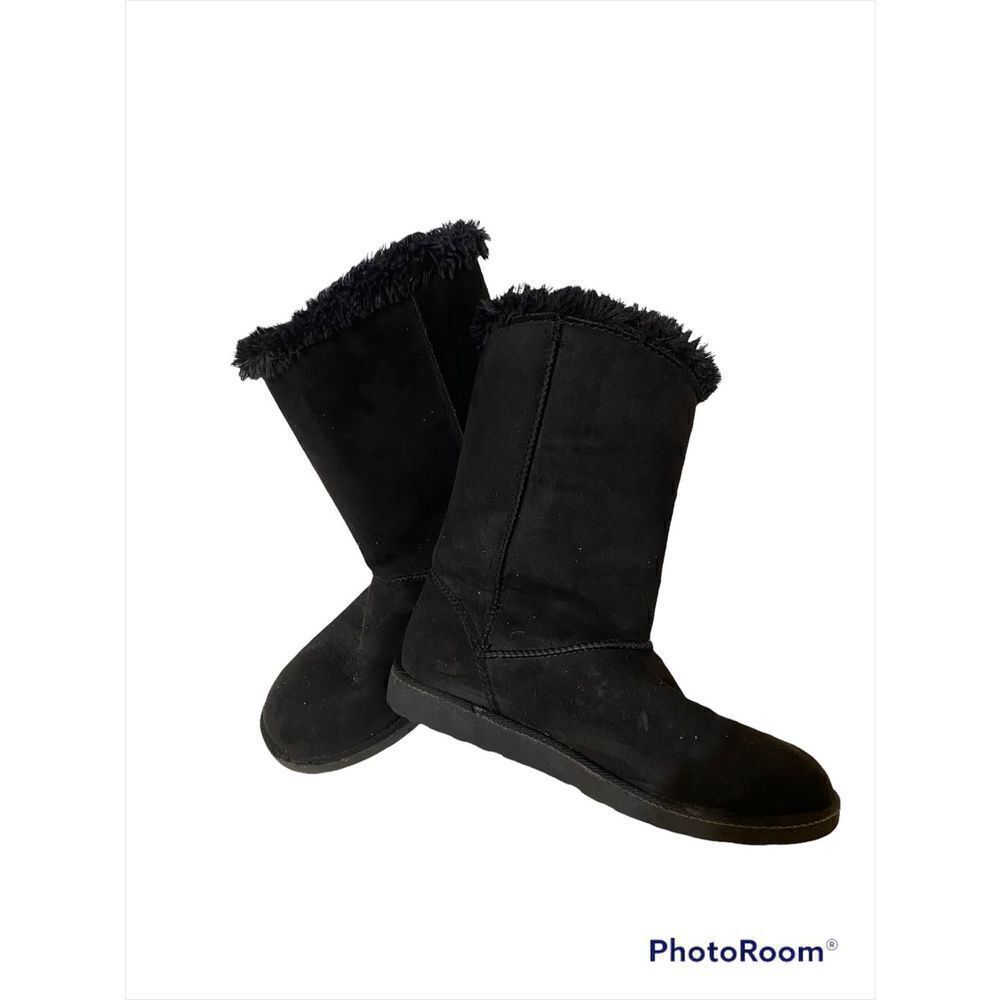 Womens Size 7.5 Black Winter Boots So Junebug